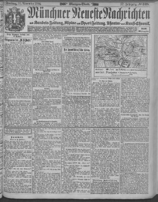 Münchner neueste Nachrichten Freitag 11. November 1904