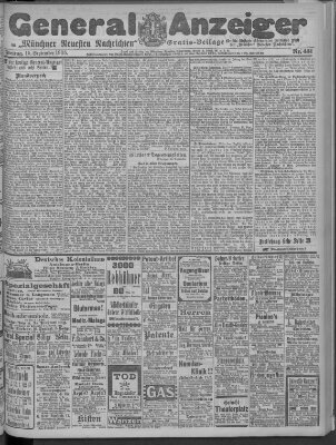 Münchner neueste Nachrichten Freitag 15. September 1905