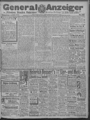 Münchner neueste Nachrichten Donnerstag 5. Oktober 1905