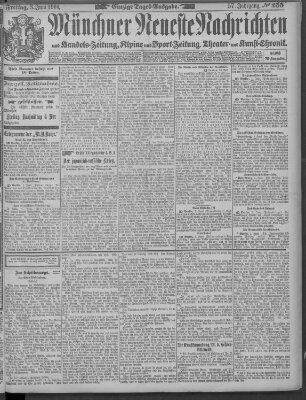 Münchner neueste Nachrichten Freitag 3. Juni 1904