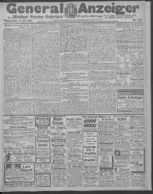 Münchner neueste Nachrichten Donnerstag 30. Juni 1904