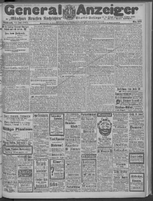Münchner neueste Nachrichten Mittwoch 12. Juli 1905