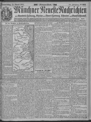 Münchner neueste Nachrichten Donnerstag 24. August 1905