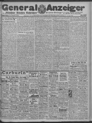 Münchner neueste Nachrichten Donnerstag 24. August 1905