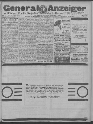 Münchner neueste Nachrichten Montag 27. November 1905