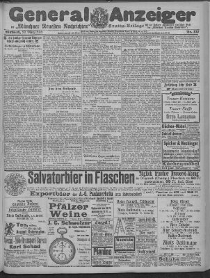 Münchner neueste Nachrichten Mittwoch 22. März 1905