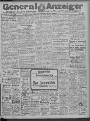 Münchner neueste Nachrichten Mittwoch 7. Juni 1905