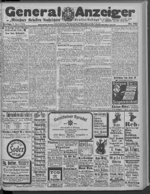 Münchner neueste Nachrichten Freitag 9. Juni 1905
