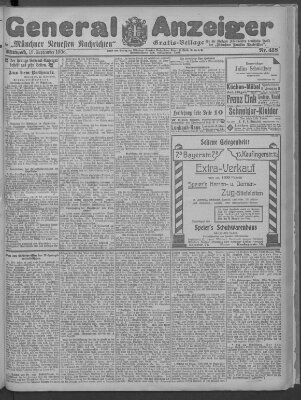 Münchner neueste Nachrichten Mittwoch 19. September 1906
