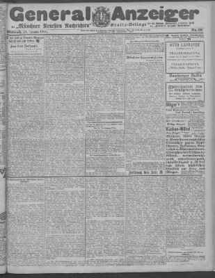 Münchner neueste Nachrichten Mittwoch 24. Januar 1906