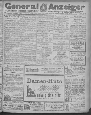 Münchner neueste Nachrichten Montag 19. Oktober 1896