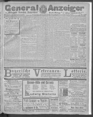 Münchner neueste Nachrichten Mittwoch 29. September 1897