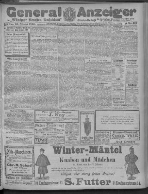 Münchner neueste Nachrichten Samstag 23. Oktober 1897