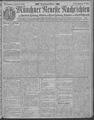 Münchner neueste Nachrichten Mittwoch 7. Februar 1906