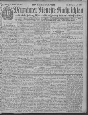 Münchner neueste Nachrichten Samstag 3. November 1906