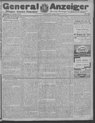 Münchner neueste Nachrichten Samstag 3. November 1906