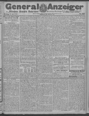Münchner neueste Nachrichten Freitag 20. Juli 1906