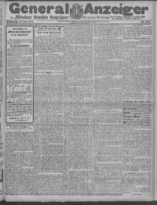 Münchner neueste Nachrichten Mittwoch 25. Juli 1906
