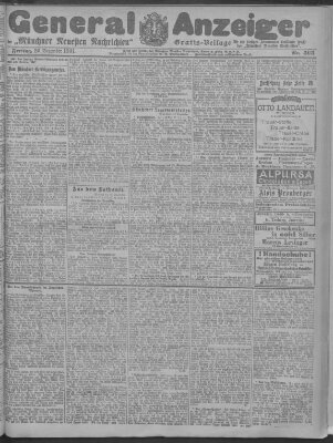 Münchner neueste Nachrichten Freitag 20. Dezember 1907