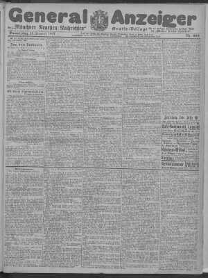 Münchner neueste Nachrichten Donnerstag 26. Dezember 1907