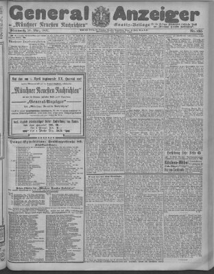 Münchner neueste Nachrichten Mittwoch 20. März 1907