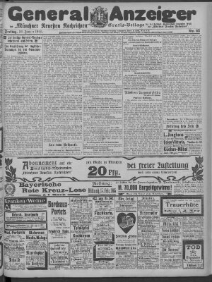 Münchner neueste Nachrichten Freitag 20. Januar 1905