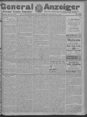 Münchner neueste Nachrichten Mittwoch 22. April 1908
