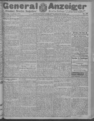 Münchner neueste Nachrichten Dienstag 18. Februar 1908