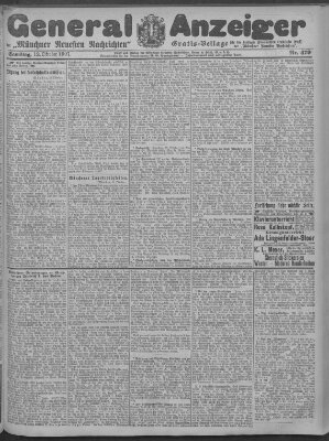 Münchner neueste Nachrichten Samstag 12. Oktober 1907