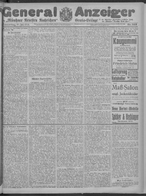 Münchner neueste Nachrichten Donnerstag 28. Juli 1910