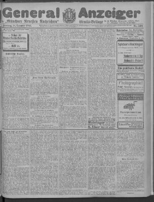 Münchner neueste Nachrichten Freitag 18. Dezember 1908