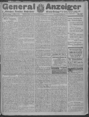 Münchner neueste Nachrichten Donnerstag 17. März 1910