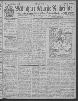 Münchner neueste Nachrichten Sonntag 3. März 1912