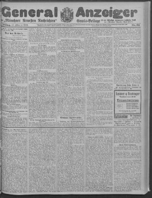 Münchner neueste Nachrichten Freitag 11. Februar 1910