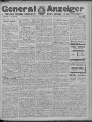 Münchner neueste Nachrichten Freitag 24. Juni 1910