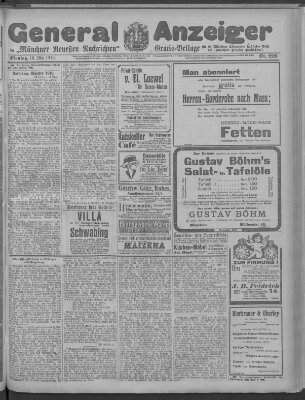 Münchner neueste Nachrichten Montag 16. Mai 1910