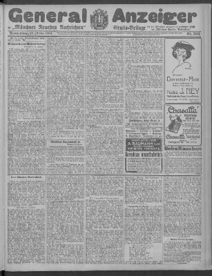 Münchner neueste Nachrichten Donnerstag 28. Oktober 1909