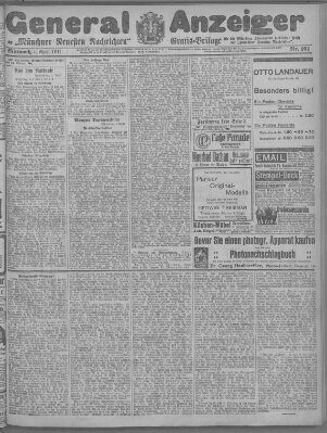 Münchner neueste Nachrichten Mittwoch 5. April 1911