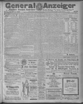 Münchner neueste Nachrichten Freitag 24. Februar 1899