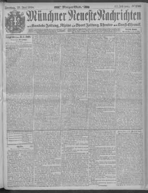 Münchner neueste Nachrichten Freitag 23. Juni 1899