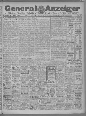 Münchner neueste Nachrichten Mittwoch 4. Oktober 1899