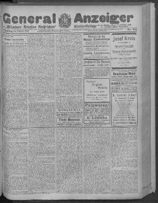 Münchner neueste Nachrichten Dienstag 15. Oktober 1912