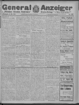 Münchner neueste Nachrichten Mittwoch 28. Mai 1913