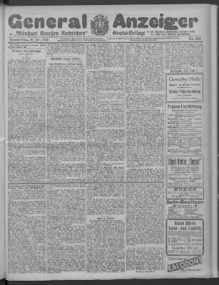 Münchner neueste Nachrichten Donnerstag 26. Juni 1913