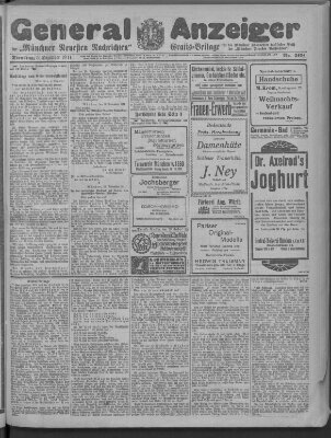 Münchner neueste Nachrichten Dienstag 5. Dezember 1911