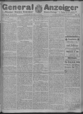 Münchner neueste Nachrichten Freitag 23. Januar 1914