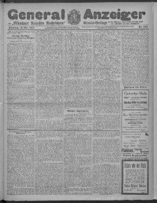 Münchner neueste Nachrichten Samstag 29. März 1913