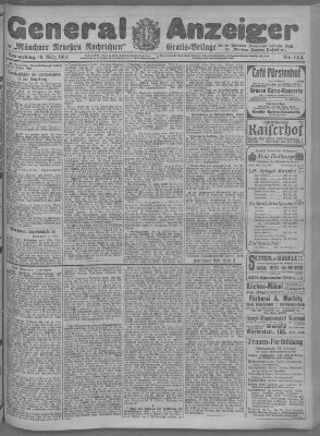 Münchner neueste Nachrichten Donnerstag 19. März 1914