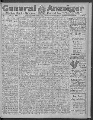 Münchner neueste Nachrichten Sonntag 27. April 1913