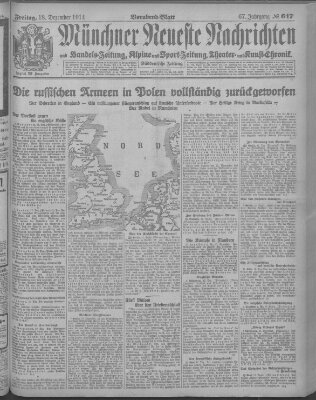 Münchner neueste Nachrichten Freitag 18. Dezember 1914